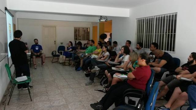 Foto da primeira edição do curso, realizada em janeiro de 2015