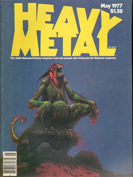 Capa da segunda edição da Heavy Metal. Não... Eu não repeti a imagem, preste atenção!