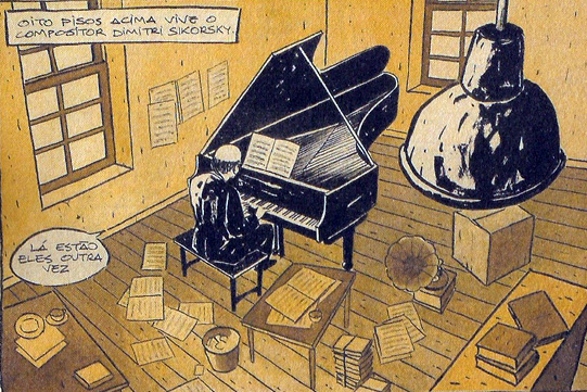 "Quando ouvimos música, assim como nos quadrinhos, também estamos lidando com variados elementos de forma conjunta"